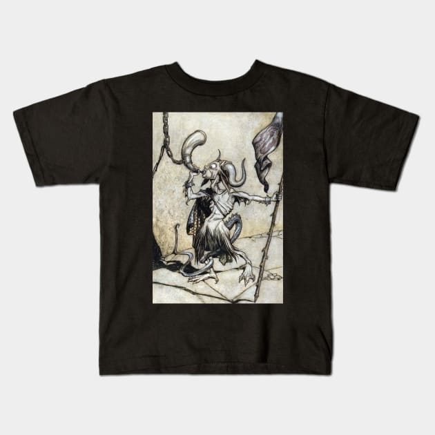 Horn Blower Kids T-Shirt by PDTees